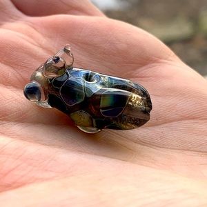 Blown glass woman’s body pendant / bead